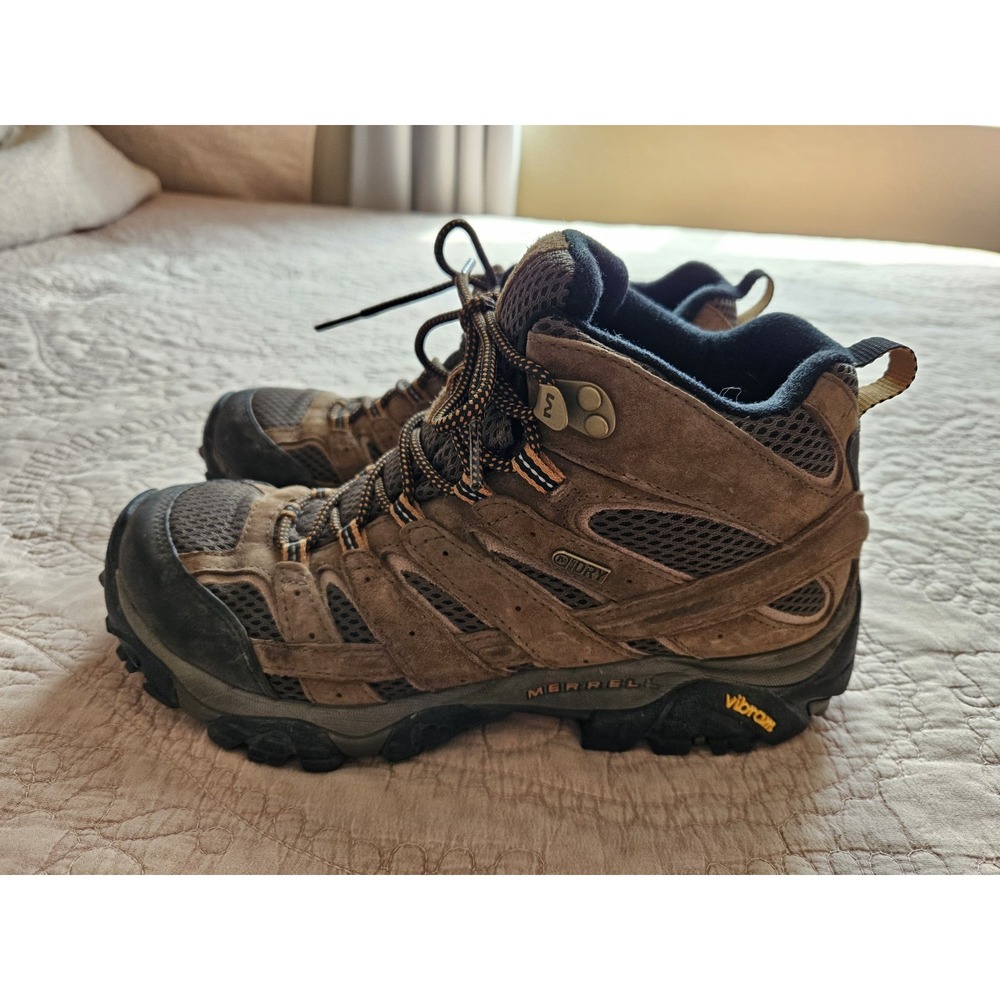 Merrell Men's Moab 2 Mid Waterproof Hiking Boot Vibram, Earth (J06051), 8.5 M - Picture 2 of 10